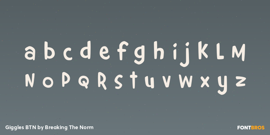 Giggles BTN Font Poster #3