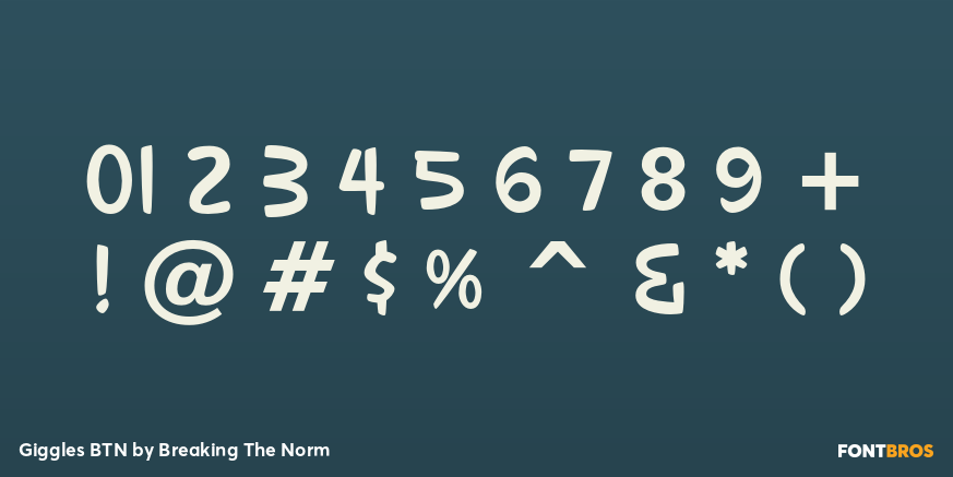 Giggles BTN Font Poster #4
