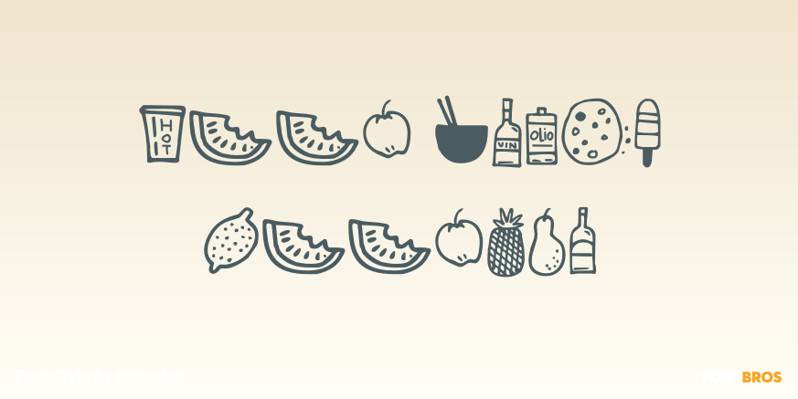 Food Truck Doodles Poster