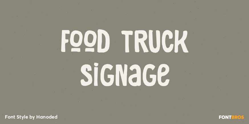 Food Truck Signage Poster