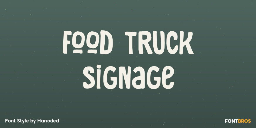 Food Truck Signage Poster