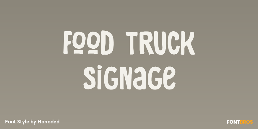Food Truck Signage Poster