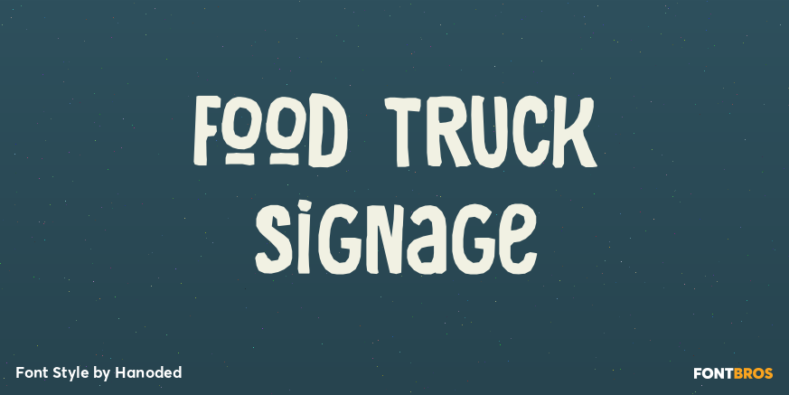 Food Truck Signage Poster