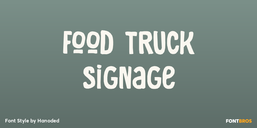 Food Truck Signage Poster