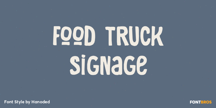 Food Truck Signage Poster