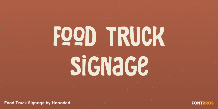 Food Truck Signage Poster