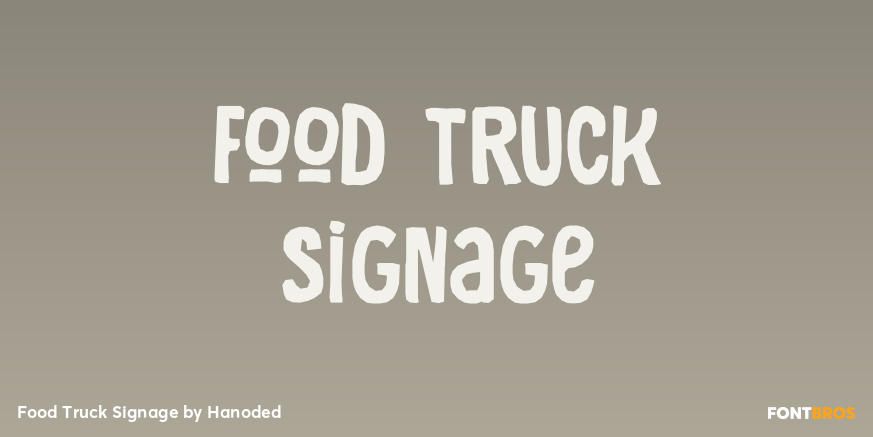 Food Truck Signage Poster