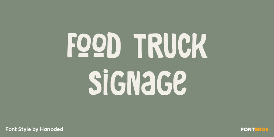 Food Truck Signage Poster
