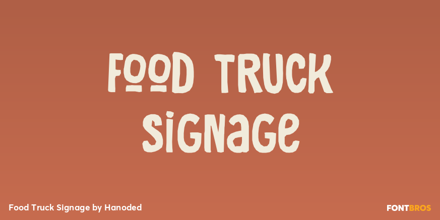 Food Truck Signage Poster