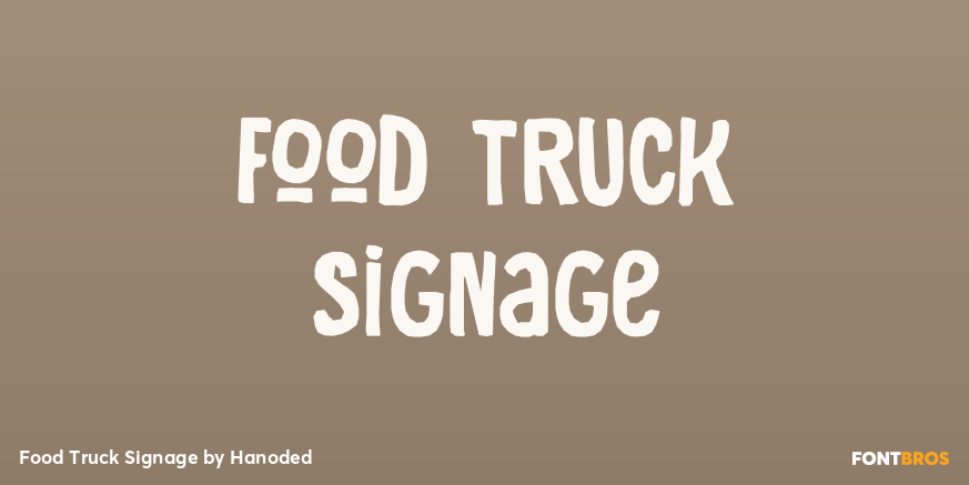 Food Truck Signage Poster