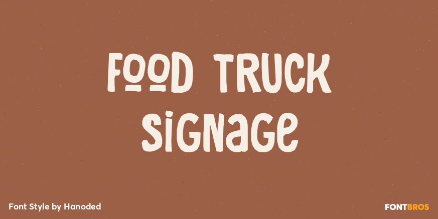 Food Truck Signage Poster