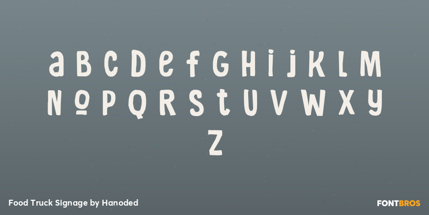 Food Truck Signage Font Poster #3