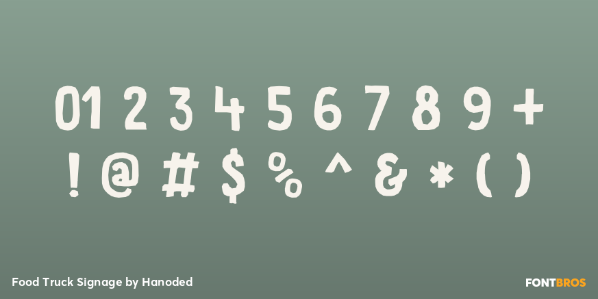 Food Truck Signage Font Poster #4