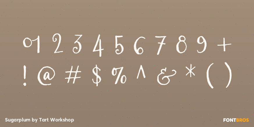 Sugarplum Font Poster #4