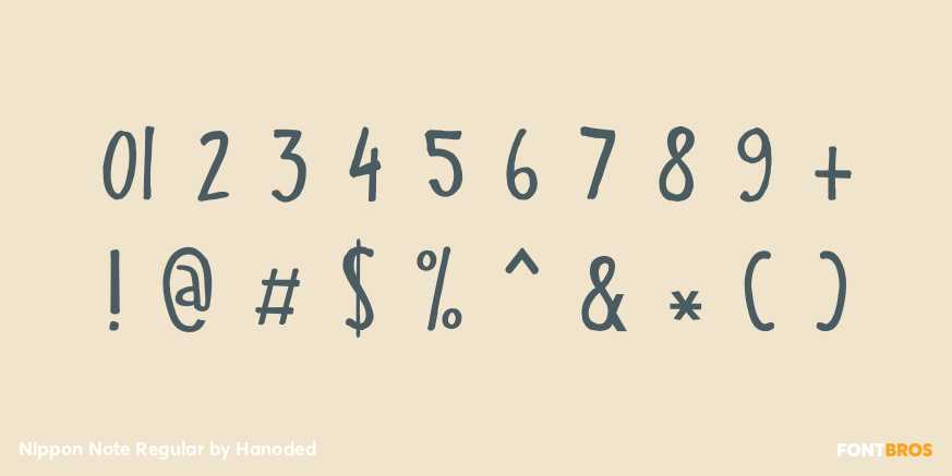Nippon Note Regular Font Poster #4
