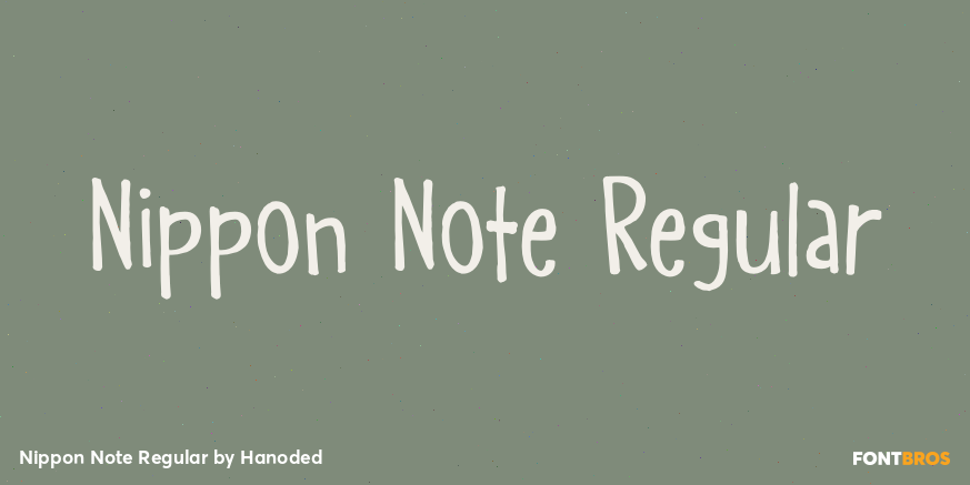 Nippon Note Regular Poster
