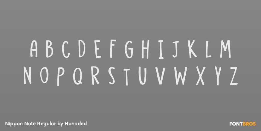 Nippon Note Regular Font Poster #2