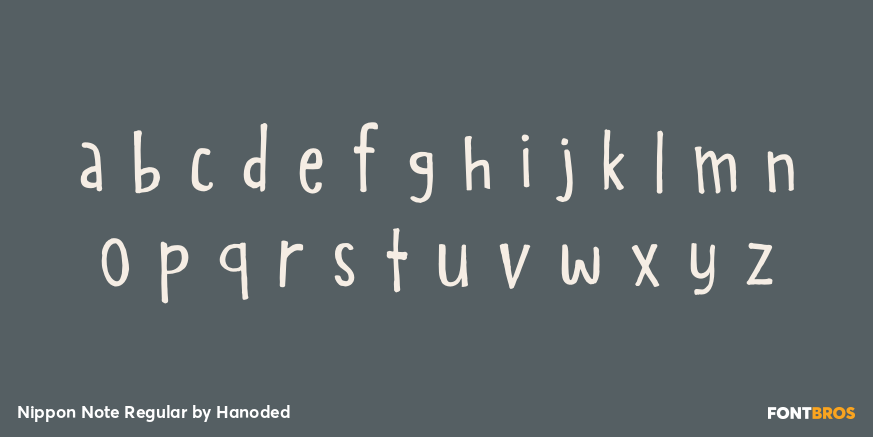 Nippon Note Regular Font Poster #3