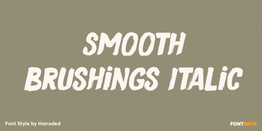 Smooth Brushings Italic Font Poster #1