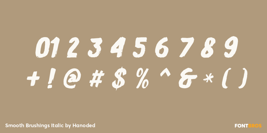 Smooth Brushings Italic Font Poster #1