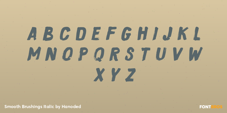 Smooth Brushings Italic Font Poster #2