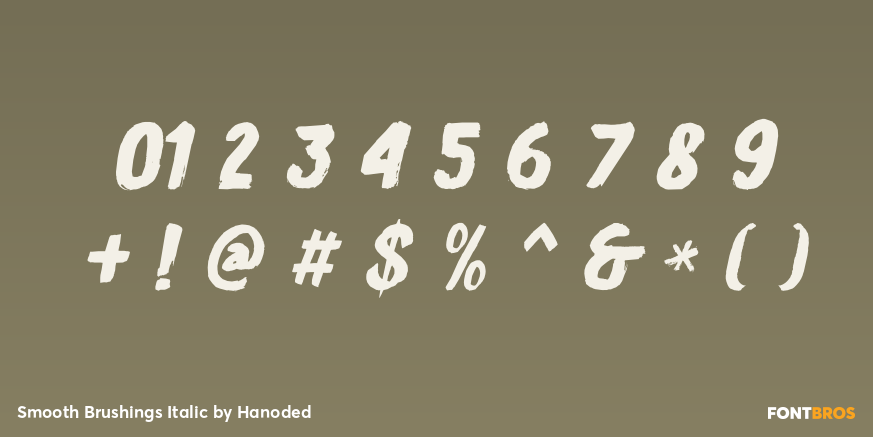 Smooth Brushings Italic Font Poster #4