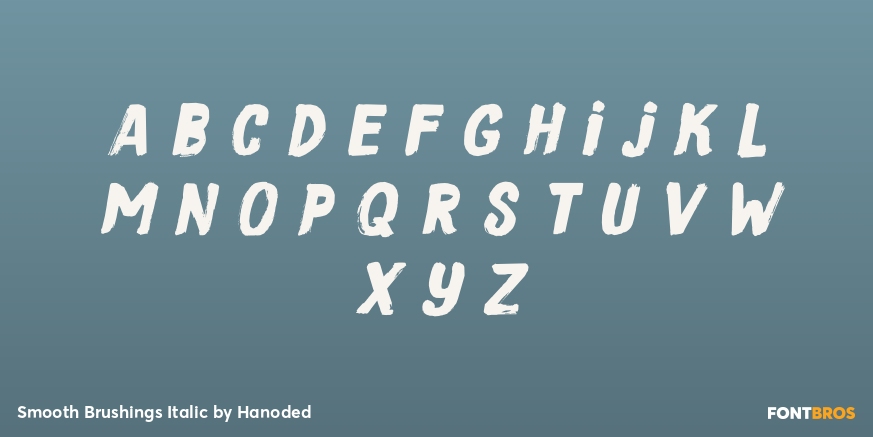 Smooth Brushings Italic Font Poster #1