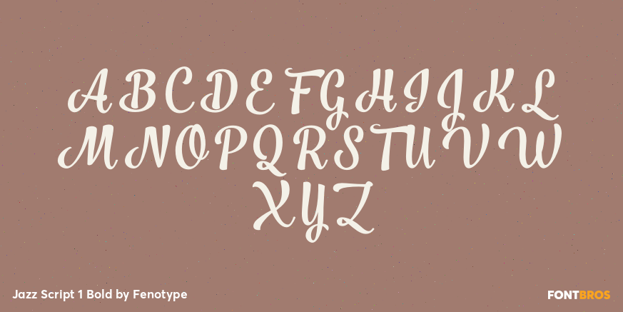 Jazz Script 1 Bold Font Poster #1