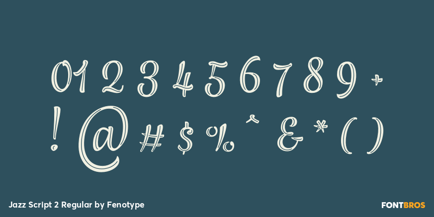 Jazz Script 2 Regular Font Poster #4