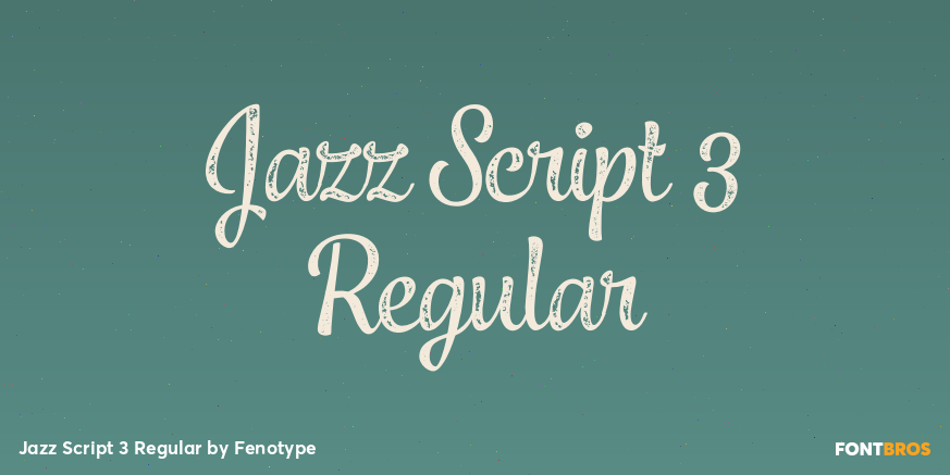 Jazz Script 3 Regular Font Poster #1