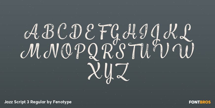 Jazz Script 3 Regular Font Poster #2