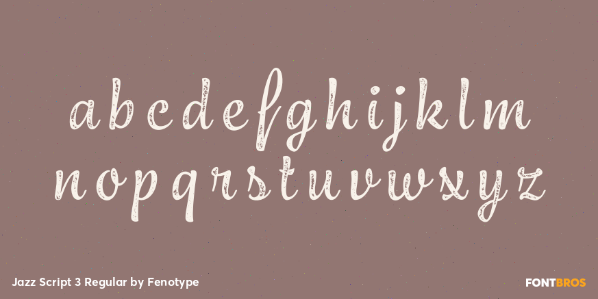 Jazz Script 3 Regular Font Poster #3