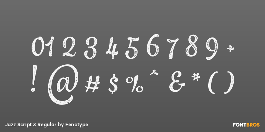 Jazz Script 3 Regular Font Poster #4