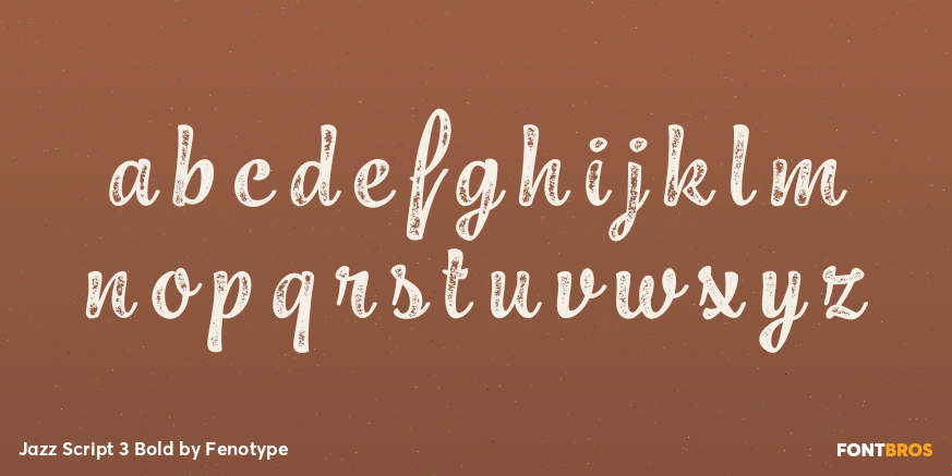 Jazz Script 3 Bold Font Poster #3