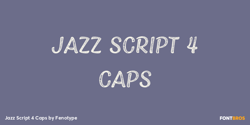 Jazz Script 4 Caps Font Poster #1