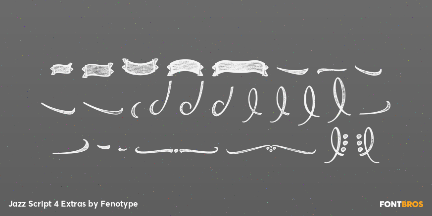 Jazz Script 4 Extras Font Poster #2