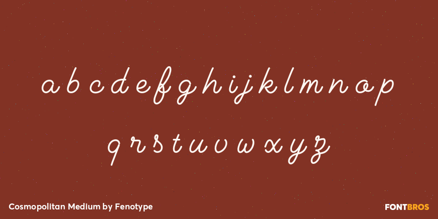 Cosmopolitan Medium Font Poster #3