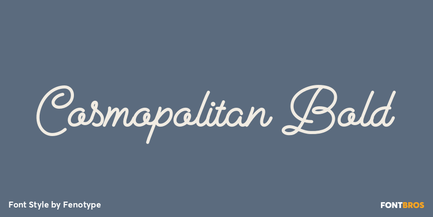 Cosmopolitan Bold Font Poster #1