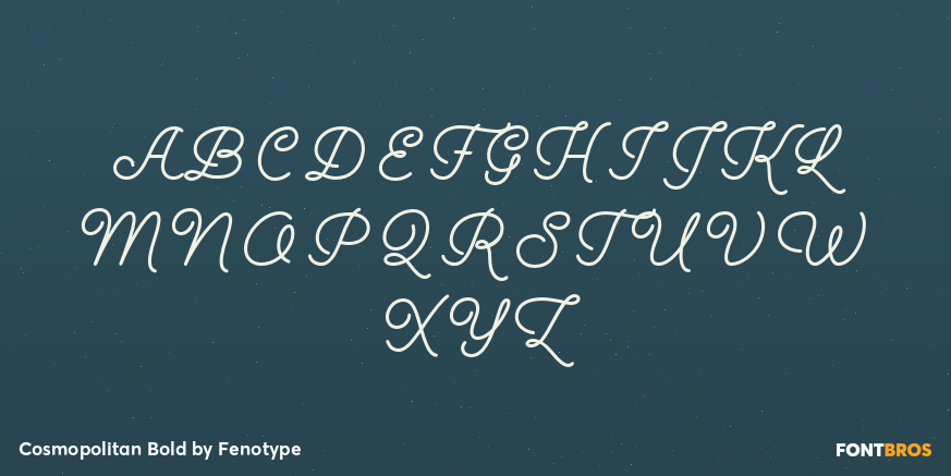 Cosmopolitan Bold Font Poster #2