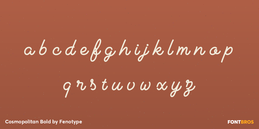 Cosmopolitan Bold Font Poster #3