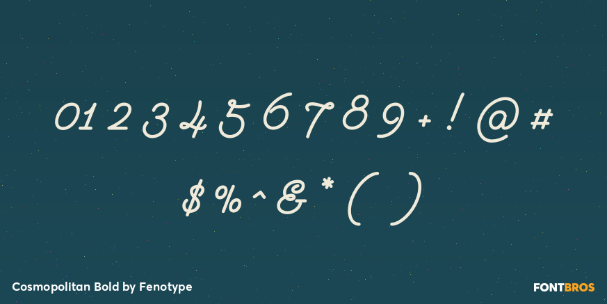 Cosmopolitan Bold Font Poster #4