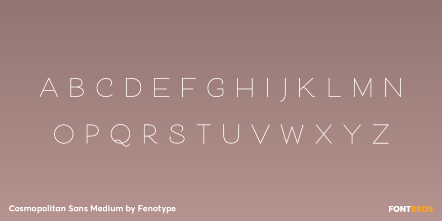 Cosmopolitan Sans Medium Font Poster #2