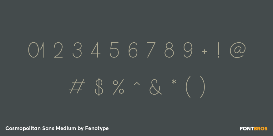 Cosmopolitan Sans Medium Font Poster #4
