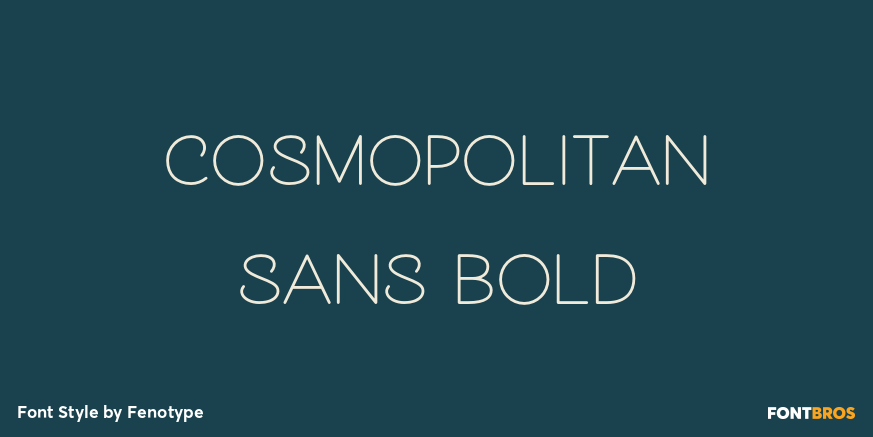 Cosmopolitan Sans Bold Poster