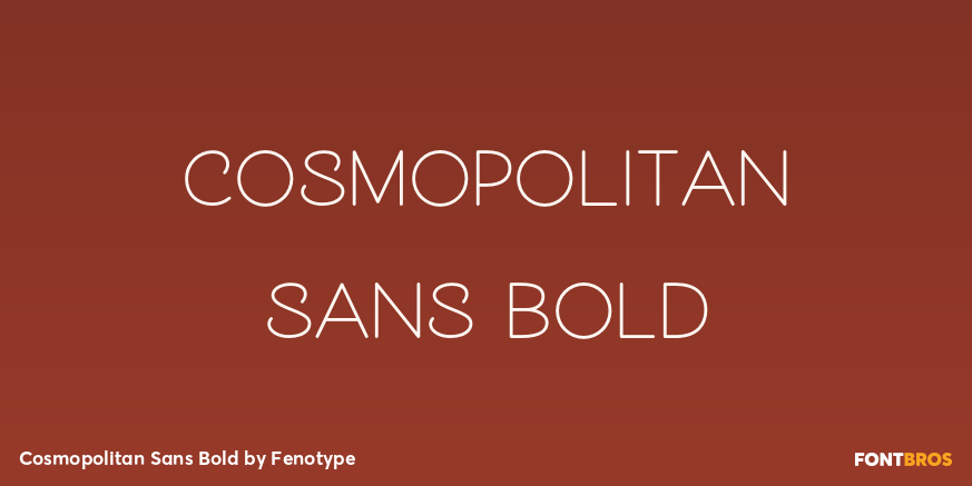Cosmopolitan Sans Bold Poster
