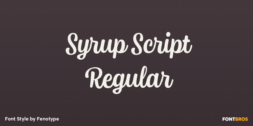 Syrup Script Regular Font Poster #1