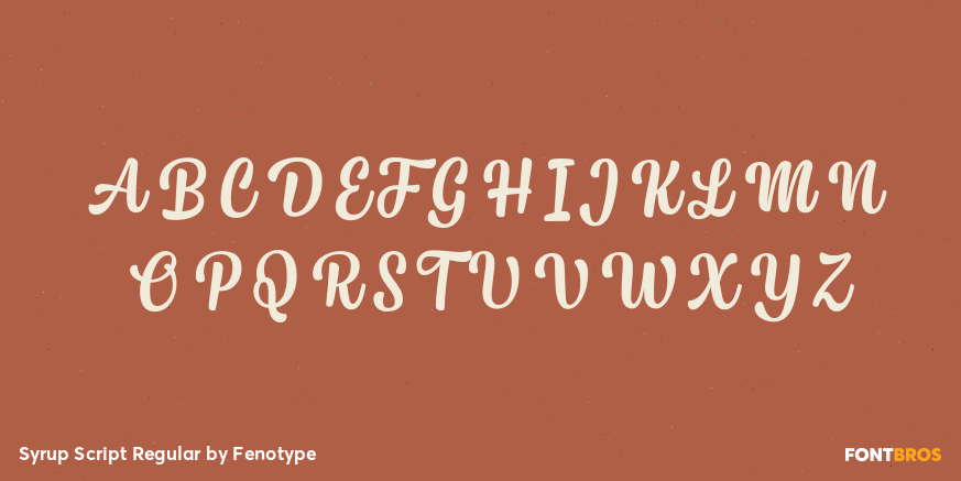 Syrup Script Regular Font Poster #2