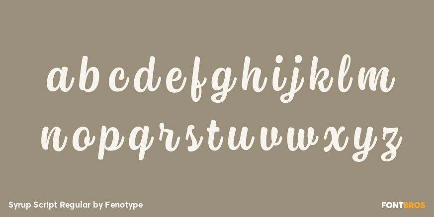 Syrup Script Regular Font Poster #3