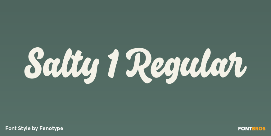 Salty 1 Regular Font Poster #1