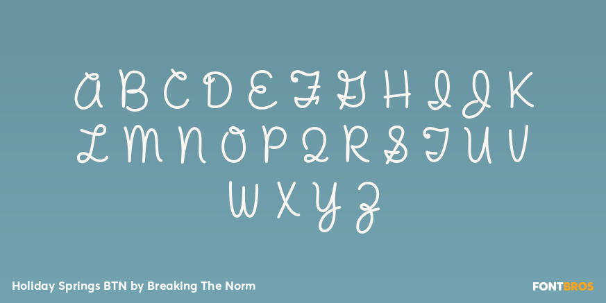 Holiday Springs BTN Font Poster #2